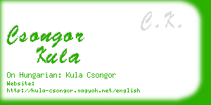 csongor kula business card